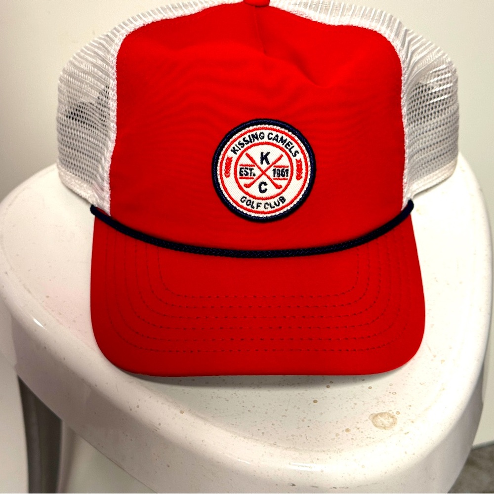 Imperial Star Red and White Trucker Hat